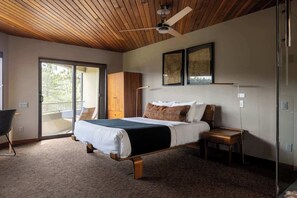 Primary bedroom suite with queen bed