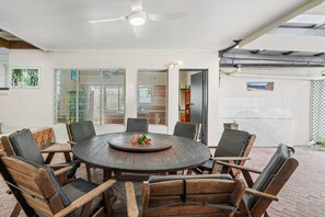 Family central outdoor undercover table
