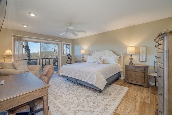 Primary Bedroom with King-Sized Bed