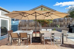 Two dining tables - perfect picnic.