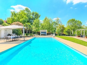 Swimming Pool, Blue, Water, Resort, Leisure, Composite Material, Eco Hotel, Shade, Water Feature, Leisure Centre
