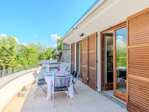 Composite Material, Deck, Outdoor Furniture, Chair, Wood Stain, Balcony, Shade, Hardwood, Eco Hotel, Kitchen & Dining Room Table
