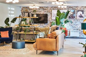 Sittområde i lobbyn