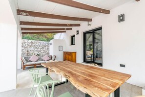 Outside dining