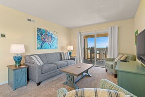 Living Room Area with Deck Access