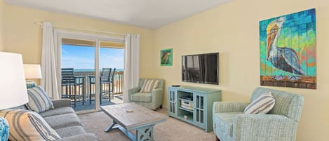 Living Room Area with Deck Access