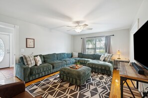 Hang out with your family and friends on this giant & comfy sectional