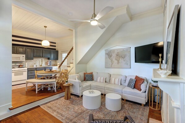 Enter into this charming1864 Home owned by Noble Hardee.  Step up into kitchen.