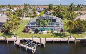 Aerial View of Il-Pelagone with Dock and Boat Lift