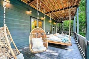 It's the ultimate spot to soak in the fresh forest air and chill.
