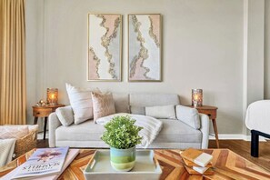Relax in our spacious living area with plenty of natural light.
