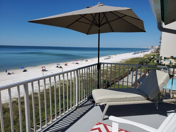 View from balcony facing west