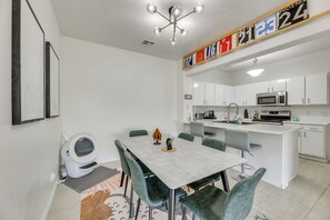 Dining Area | Free WiFi | Single-Story Unit