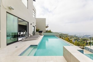 Infinity Pool Overlooking Hollywood hills, Sunset Strip & Santa Monica