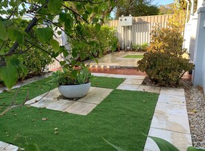 Front garden to your spacious accommodation. 