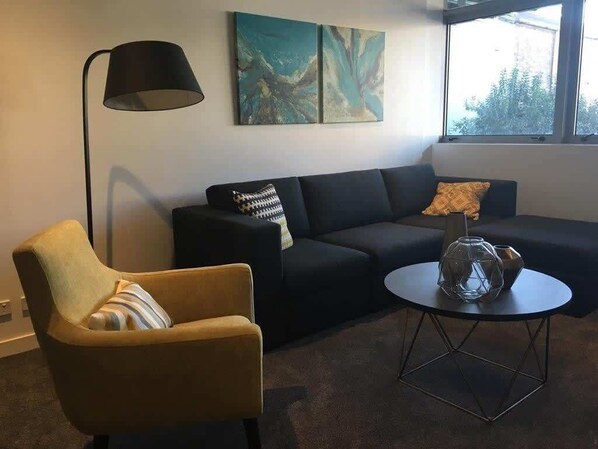 comfortable sofa here with Tv