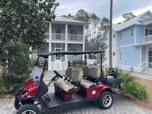 Rent a golf cart to cruise around!