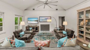 A flat screen TV for movie night or to watch the big game...