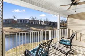 Lounge the day away with tranquil water views on the balcony