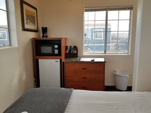 Mini Fridge, Microwave, & Coffee Maker w/ Complimentary Coffee