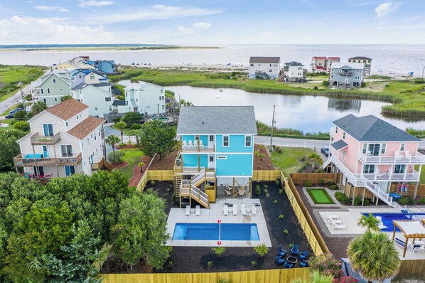 Private home located at the northern tip of beautiful North Topsail Beach, NC!
