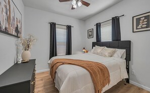 Come relax in one of our cozy bedrooms prepared just right, just for you!