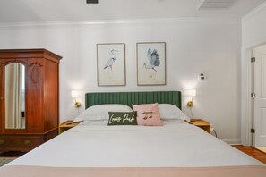 White Guesthouse King Bed
