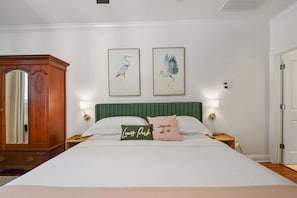 White Guesthouse King Bed