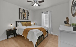Come relax in one of our cozy bedrooms prepared just right, just for you!
