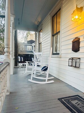 Rocking chairs or porch swing?