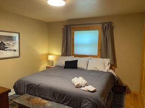 The Wisconsin outdoors bedroom