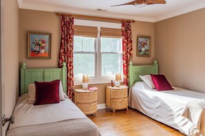 Bedroom #2 on the main floor is  perfect room for children or singles