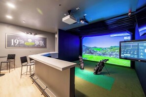 Golf Simulator Room. 