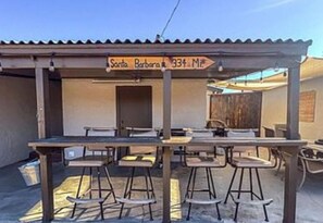 屋外ダイニングエリア