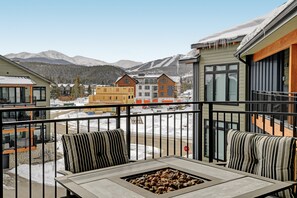 Private Patio Space With Outdoor Fire Table