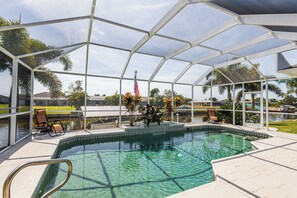 Pool overlooking canal