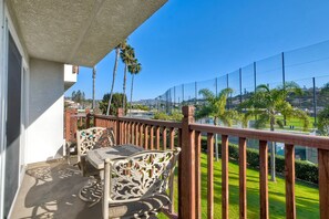 Enjoy your private second floor balcony