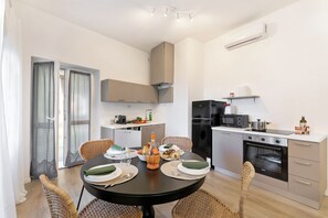 Kitchen and dining area