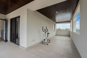 Balcony (with exercise bike)