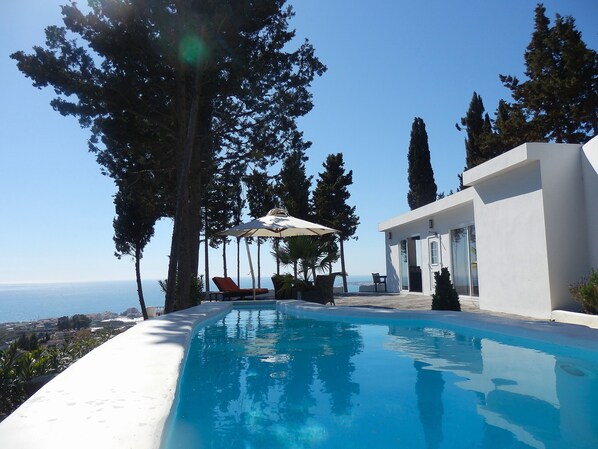Private pool with beautiful views