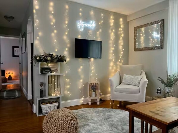 Stay productive with high speed wifi and quiet environment or relax w a movie 