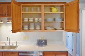 Fully stocked kitchen with essentials