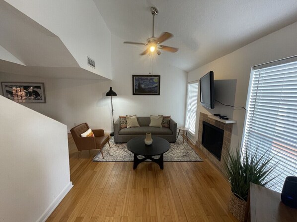 Living Room with Fireplace!