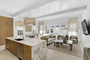 Entry to Open Floor Plan in the Living/Dining/Kitchen