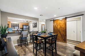 Barn door can help reduce sounds/noise from the main living area.