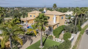 Arial view of property