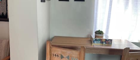 Dining room or space to play a board game.