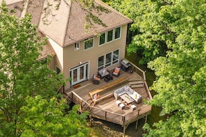 Relax on the massive deck.