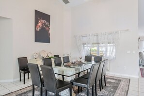 The dining room seats 12, perfect for shared meals and unforgettable moments!