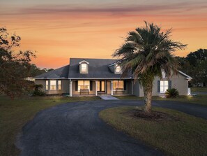 Soft lighting and a serene ambiance make this home a perfect nighttime retreat!